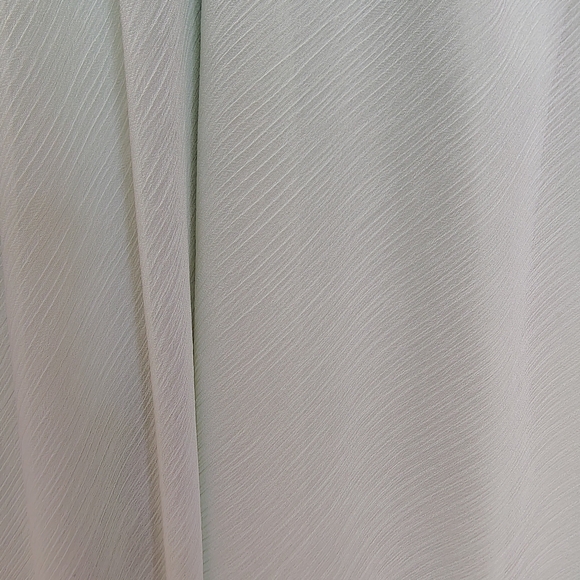 David's Bridal Light Mint Green Pleated Midi Dress Size 10 – Like New - Picture 10 of 13